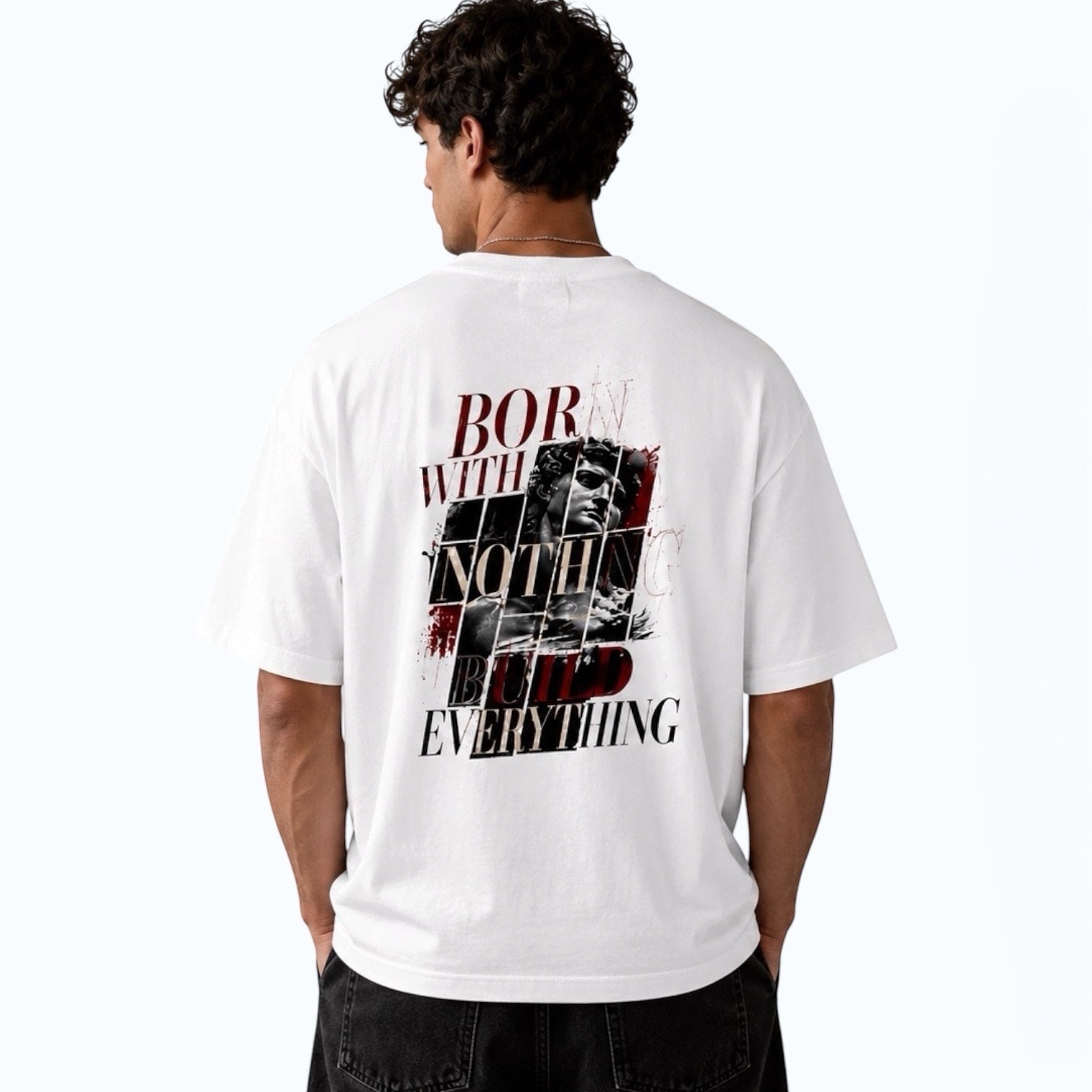 "Born With Nothing" - Boxy Shirt